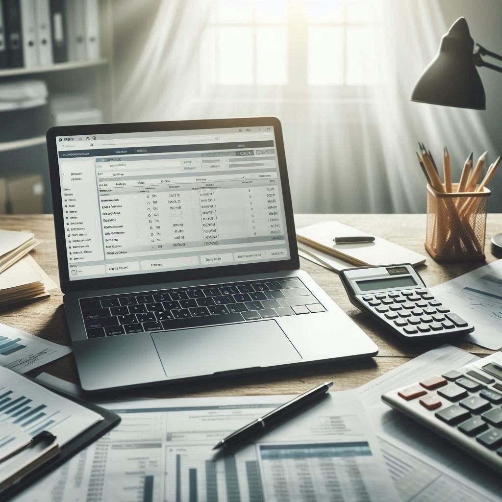 홈택스 근로장려금 신청 화면 예시 ai 생성 이미지