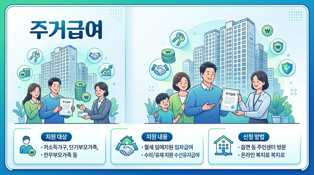 2026 주거급여 신청방법 - 저소득 가구 월세 지원 자격조건 총정리